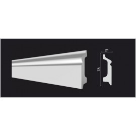 DECOR-DIZAYN  DD122 плинтус напольный дюрополимер 78х21х2000мм DECOR-DIZAYN  DD122 плинтус напольный дюрополимер 78х21х2000мм